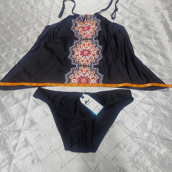 YOU DI AN New Two-Pieces Swimwear Size M. Women Halter Push Up Swimsuits Tankini - Picture 4 of 16